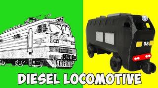 Diesel locomotive (3DTESTRAIN set) - 3d print