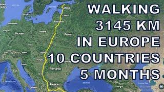 Walking across Europe 3,145 kilometers in 5 months | Walk around the world with Meigo Märk