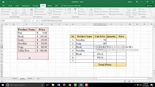 Advanced Excel Tutorial : VLOOKUP Function in Excel 2016