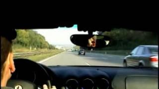 Ferrari 575M F1 at 186 mph on German Autobahn