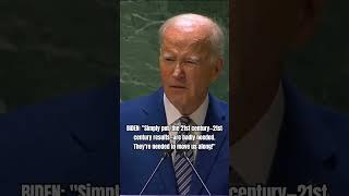 BIDEN: "Simply put, the 21st century—21st century results—are badly needed. #biden #joebiden #trump