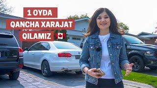 KANADADA YASHASH UCHUN NECHA PUL KERAK. BIR OYLIK XARAJATLAR