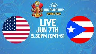 Semi-Finals | USA v Puerto Rico | Full Basketball Game | FIBA U16 AmeriCup 2025