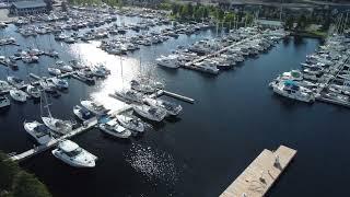 Boats in Harbor Stock Footage - Dock Marina Yacht Video Free Download HD