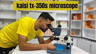 kaisi TX-350S microscope triocular continuous zoom can be connected to the display 7-50X