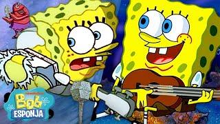 Bob Esponja sale de gira  | 60 minutos de canciones de Fondo de Bikini | Bob Esponja en Español