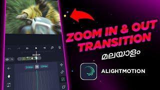 Zoom in & zoom out Transition like Aftereffects in Alightmotion | Alightmotion Malayalam tutorial