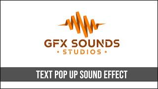 Text Pop Up Sound Effect