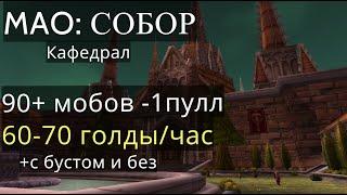 Wow Classic: МАО Собор маг фарм 1 пулл весь инст 90 мобов /Монастырь Алого Ордена Собор маг/ 1 часть