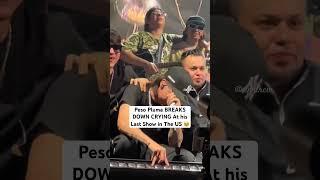 Peso Pluma BREAKS DOWN CRYING At His Last Show in The US #shorts