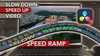 Smooth SLOW DOWN and SPEED UP Drone Footage - Speed Ramp Davinci Resolve Tutorial