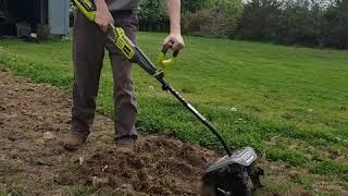 Ryobi expand it 40v tiller inital thoughs