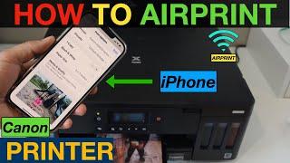 How To AirPrint From iPhone To Canon printer ?