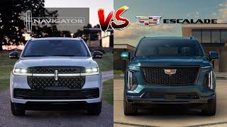 2025 Lincoln Navigator Black Label vs 2025 Cadillac Escalade V Compared | SUV Battles! | MotorNation