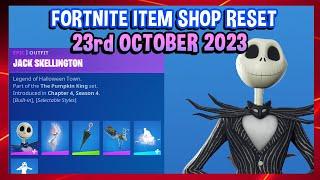 *NEW* JACK SKELLINGTON BUNDLE! (Fortnite Item Shop Reset 23rd October 2023)