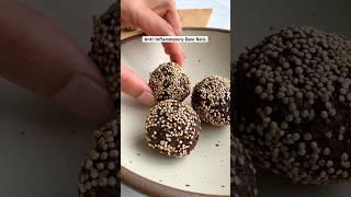 ANTI-INFLAMMATORY SNACK @cookingforpeanuts Date Balls are fiber-packed with longevity ingredients