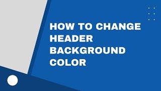 How To Change Header Background Color in GroundWP Block Theme