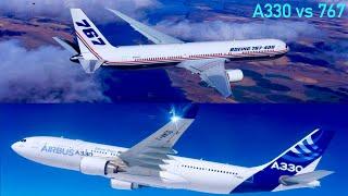 A330 vs 767: Airbus vs Boeing widebodies!