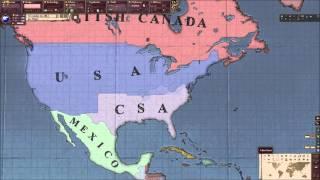 Timelapse Victoria 2 / The Civil War (USA vs CSA)