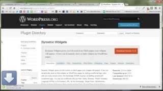 Dynamic Widgets Plugin for WordPress Tutorial 1