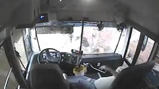 Raw: Carmel Bus Driver Crashes Into House