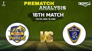 TNPL 2025: SMP vs NRK  16th Match PREDICTION, TNPL 2025 16th Match Prediction, Dream 11 Team