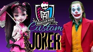 OOAK  Joker repaint custom doll monster high make over 2019 Joaquin Phoenix inspired 