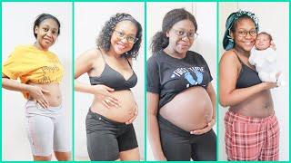 PREGNANCY TRANSFORMATION WEEK BY WEEK PROGRESSION | 13 weeks to birth! Natay Webb