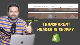 How To Make A Transparent Header in Shopify [Dawn V15]