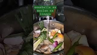Sea shell soup for a rainy Sunday #seashell #bisdak #bohol #food