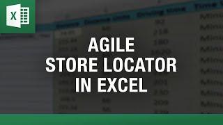 Agile Store Locator in Excel