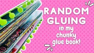 Random gluing in my composition notebook glue book️🩷 #gluebook