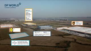A fly over: DP World London Gateway Logistics Park