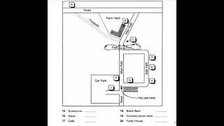 IELTS Listening Map with Answers - The layout of a Farm