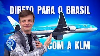 Como é voar com a KLM direto da Holanda para o Brasil na classe econômica do Boeing 777-300