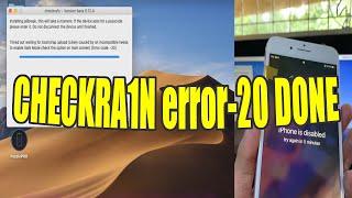 fix checkra1n error code  -20 ios14