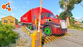 Trucks Vs Ledge BeamNG.drive | Beamng Crashes TV