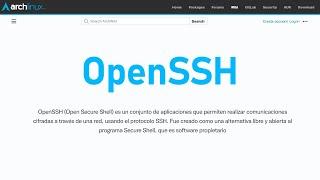 Open SSH En Arch Linux Solucion