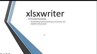 Introduction to xlsxwriter