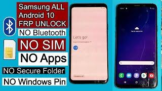 SAMSUNG Galaxy S10/S10+/S20/S20+/Note 10/Note 20 FRP Bypass Without SIM Card/NO APP/NO Secure Folder