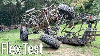 Testing the Suspension on this Home Made Mini Rock Crawler Project