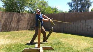 Double cuts with Joshua War-Bear using the Albion Baron longsword