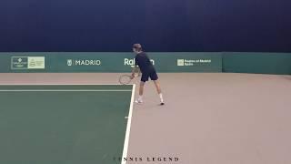 Andrey Rublev destroys every ball (Huge intensity practice - Davis Cup Finals 2019)