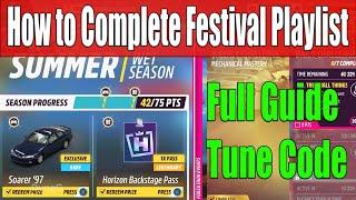 Forza Horizon 5 How to Complete Festival Playlist Summer Season Series 39 Full Guide, Tune Code