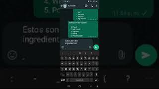 Cómo poner listas en WhatsApp