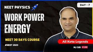 Work Power and Energy | Day 7 | One Shot |  NEET 30 days Crash Course | MJ Sir | NEET 2023