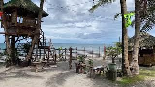 Calm and gloomy Monday at Robo Beach Resort.