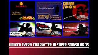 How To Unlock Every Smash Character In All Smash Games