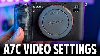 Sony A7C Video Settings/ Setup In Under 4 Minutes