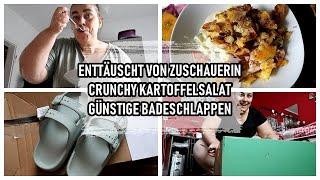 ENTTÄUSCHT VON ZUSCHAUERIN | CRUNCHY KARTOFFELSALAT REZEPT | GÜNSTIGE BADESCHLAPPEN